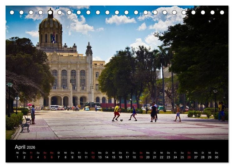 Produktbild: Kuba - Die Stra&szlig;en Havannas (Tischkalender 2026 DIN A5 quer), CALVENDO Monatskalender