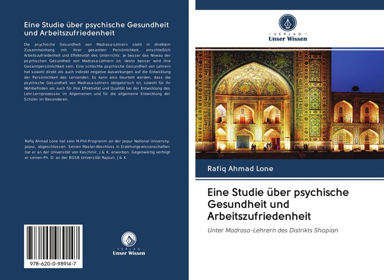 Produktbild: Eine Studie &uuml;ber psychische Gesundheit und Arbeitszufriedenheit