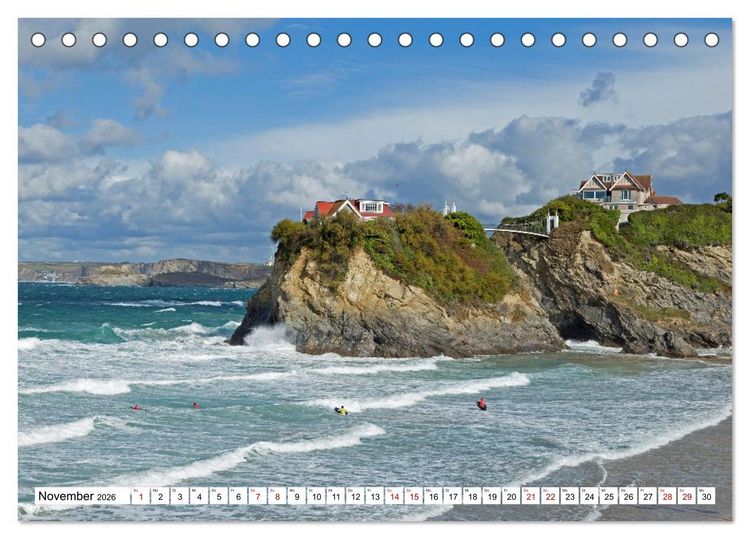 Produktbild: Faszinierende Ansichten von Cornwall (Tischkalender 2026 DIN A5 quer), CALVENDO Monatskalender