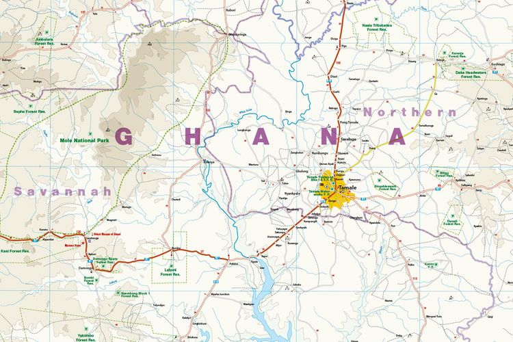 Produktbild: Reise Know-How Landkarte Ghana, Togo (1:600.000)
