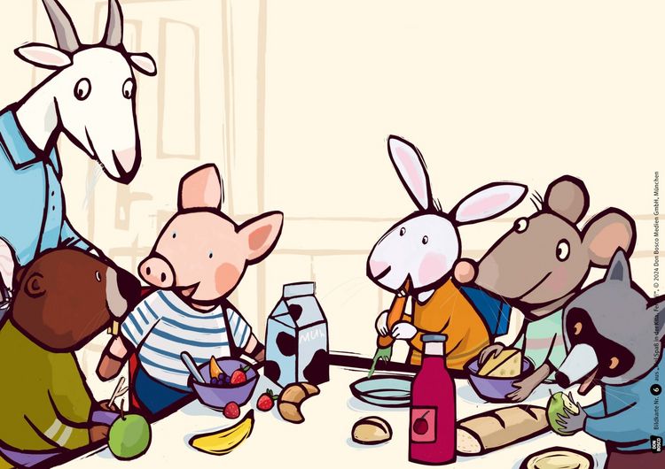 Produktbild: Viel Spa&szlig; in der Kita, Ferkel! Kamishibai Bildkartenset