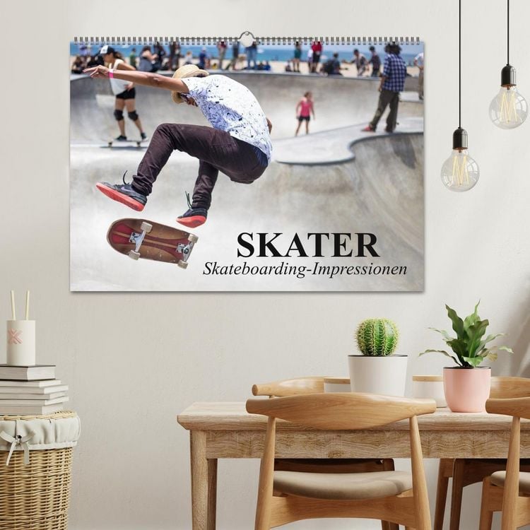 Produktbild: Skater. Skateboarding-Impressionen (Wandkalender 2026 DIN A2 quer), CALVENDO Monatskalender