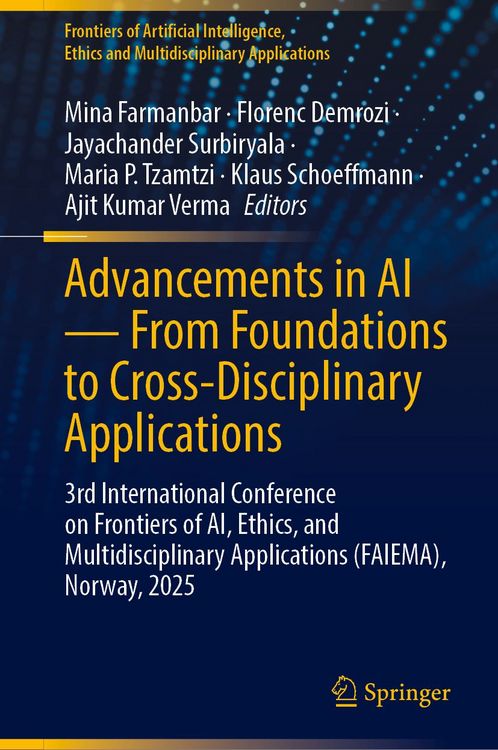 Produktbild: Advancements in AI &mdash; From Foundations to Cross-Disciplinary Applications