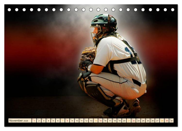 Produktbild: Baseball - Fight (Tischkalender 2026 DIN A5 quer), CALVENDO Monatskalender