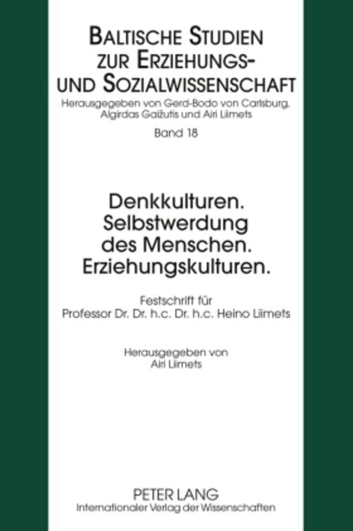 Produktbild: Denkkulturen. Selbstwerdung des Menschen. Erziehungskulturen.