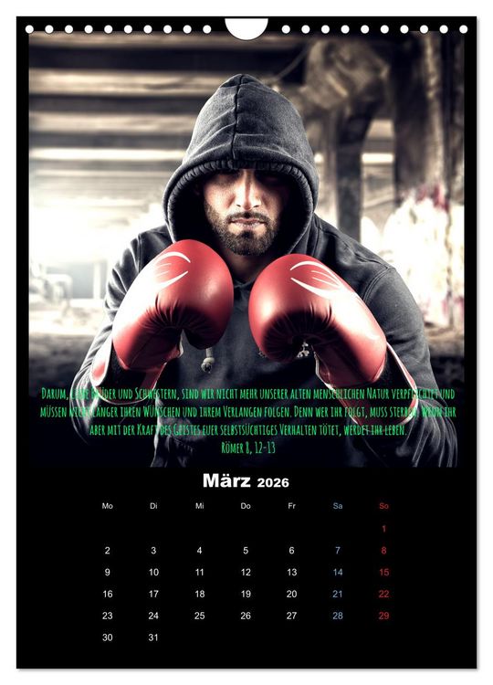 Produktbild: Der Bibelkalender - mit Gottes Wort durchs Jahr (Wandkalender 2026 DIN A4 hoch), CALVENDO Monatskalender