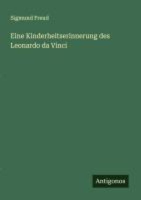 Produktbild: Eine Kinderheitserinnerung des Leonardo da Vinci