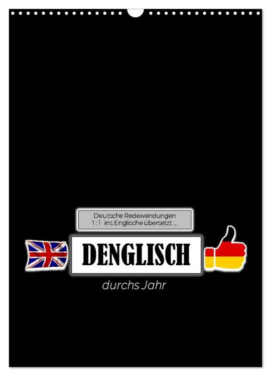 Produktbild: DENGLISCH durchs Jahr (Wandkalender 2026 DIN A3 hoch), CALVENDO Monatskalender