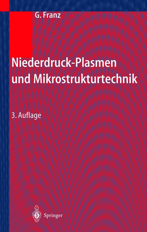 Produktbild: Niederdruckplasmen und Mikrostrukturtechnik