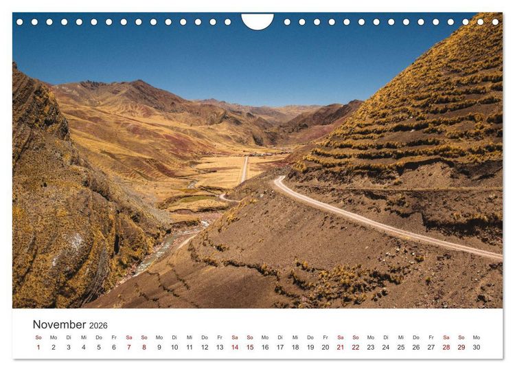 Produktbild: Geheimnisvolles Peru (Wandkalender 2026 DIN A4 quer), CALVENDO Monatskalender