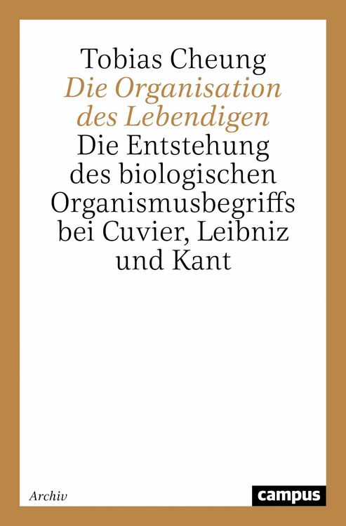 Produktbild: Die Organisation des Lebendigen