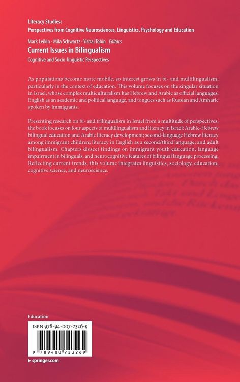 Produktbild: Current Issues in Bilingualism