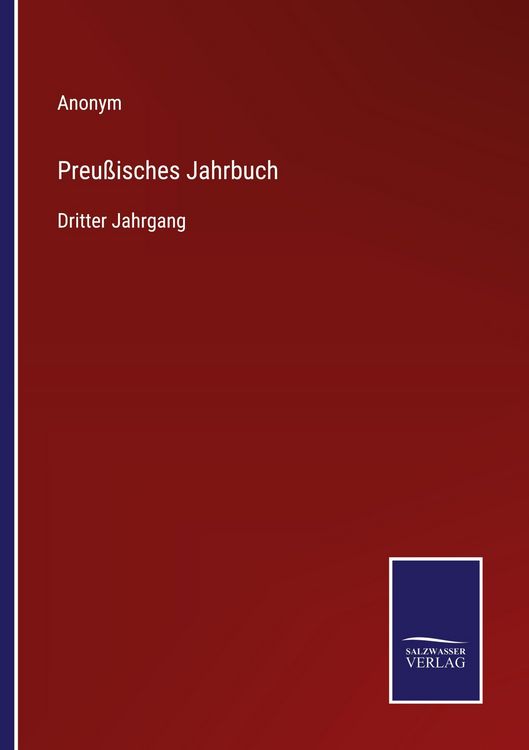 Produktbild: Preu&szlig;isches Jahrbuch