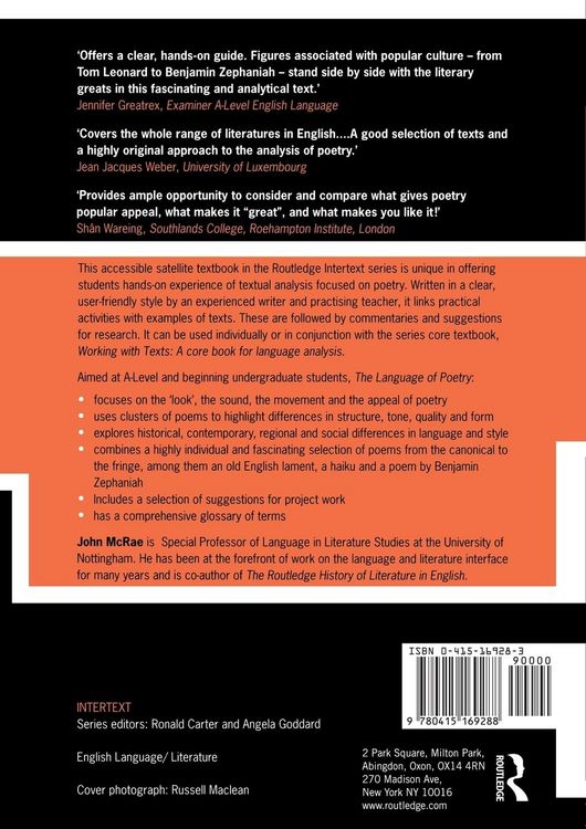 Produktbild: The Language of Poetry
