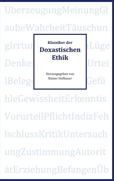 Produktbild: Klassiker der Doxastischen Ethik