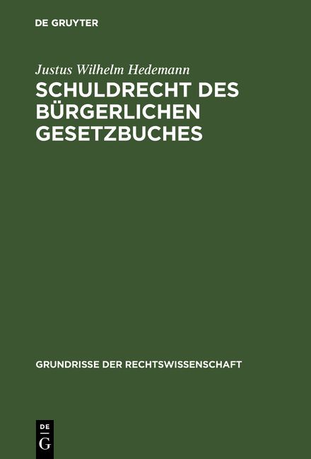 Produktbild: Schuldrecht des B&uuml;rgerlichen Gesetzbuches