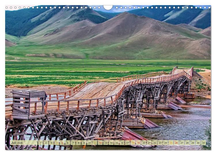 Produktbild: Reise durch Asien - Mongolei (Wandkalender 2026 DIN A3 quer), CALVENDO Monatskalender
