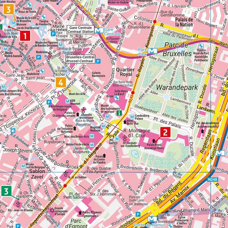Produktbild: Freytag & berndt Innenstadtplan Br&uuml;ssel 1:10.000