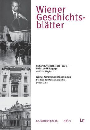Produktbild: Wiener Geschichtsbl&auml;tter 3/2008