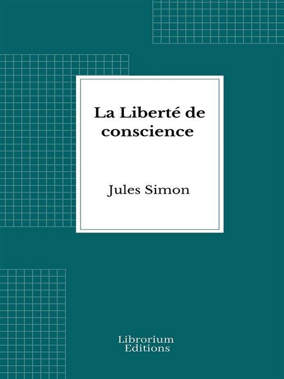 Produktbild: La Libert&eacute; de conscience