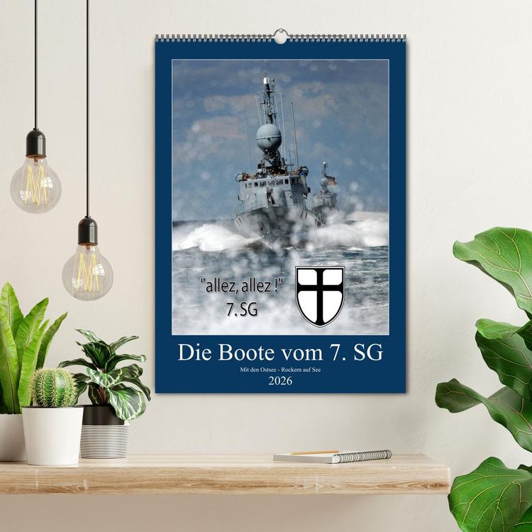 Produktbild: Die Boote vom 7. SG (Wandkalender 2026 DIN A2 hoch), CALVENDO Monatskalender