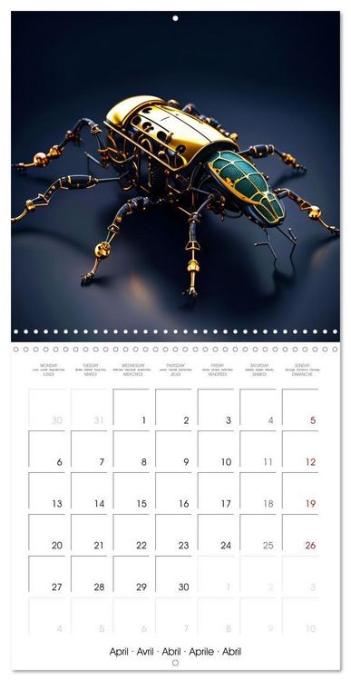 Produktbild: Mechanical Insects (Wall Calendar 2026 12 &times; 12 Inch) CALVENDO 12 Month Wall Calendar