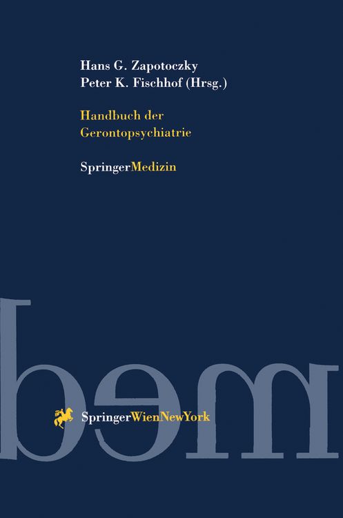Produktbild: Handbuch der Gerontopsychiatrie