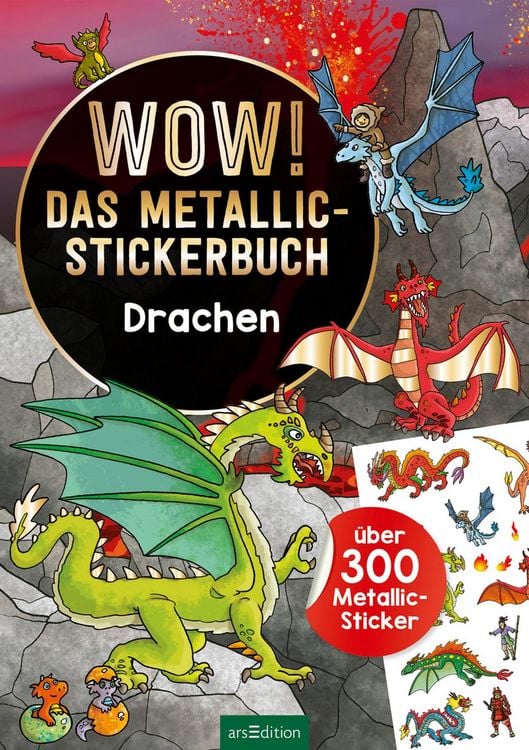 Produktbild: WOW! Das Metallic-Stickerbuch &ndash; Drachen