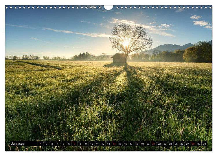 Produktbild: Bayerische Landschaften (Wandkalender 2026 DIN A3 quer), CALVENDO Monatskalender
