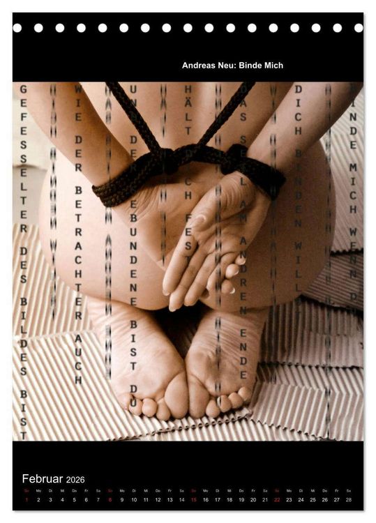 Produktbild: Lyrics In Squares (Tischkalender 2026 DIN A5 hoch), CALVENDO Monatskalender