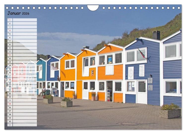 Produktbild: Helgoland - idyllische Nordseeinsel (Wandkalender 2026 DIN A4 quer), CALVENDO Monatskalender