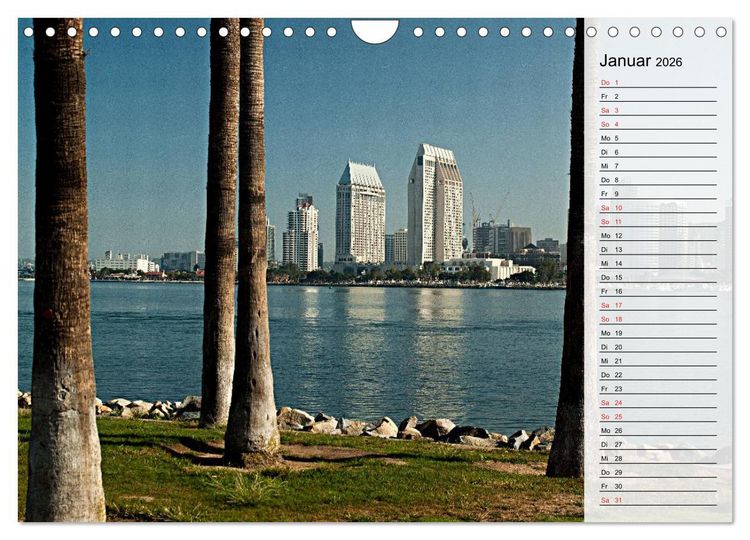 Produktbild: San Diego (Wandkalender 2026 DIN A4 quer), CALVENDO Monatskalender