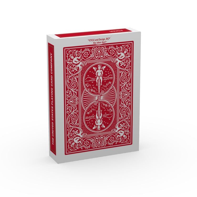 Produktbild: Bicycle Rider Back in Rot oder Blau (807 Classic Tuck, (Designer Spielkarten, Poker, Skat...)