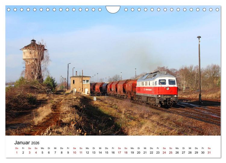 Produktbild: Unterwegs auf den Schienenwegen von Ostsachsen (Wandkalender 2026 DIN A4 quer), CALVENDO Monatskalender