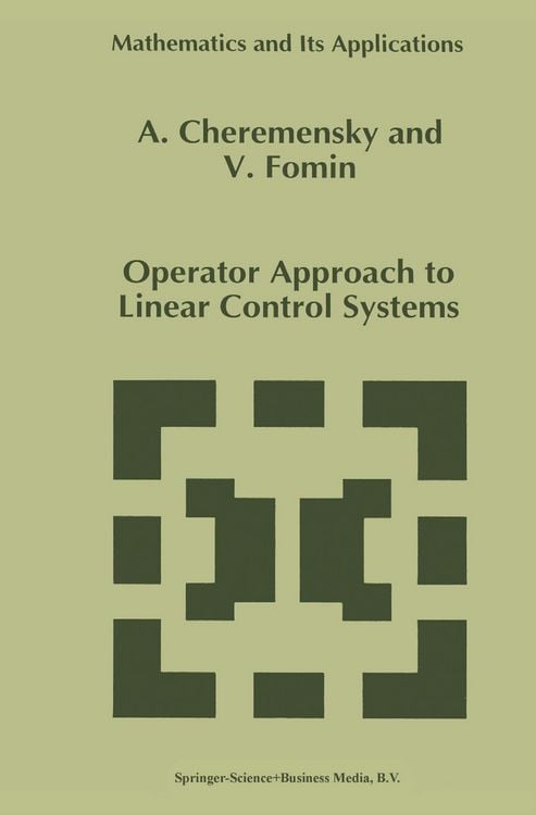 Produktbild: Operator Approach to Linear Control Systems