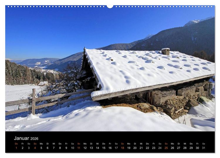 Produktbild: Das Ultental und seine Jahreszeiten (hochwertiger Premium Wandkalender 2026 DIN A2 quer), Kunstdruck in Hochglanz