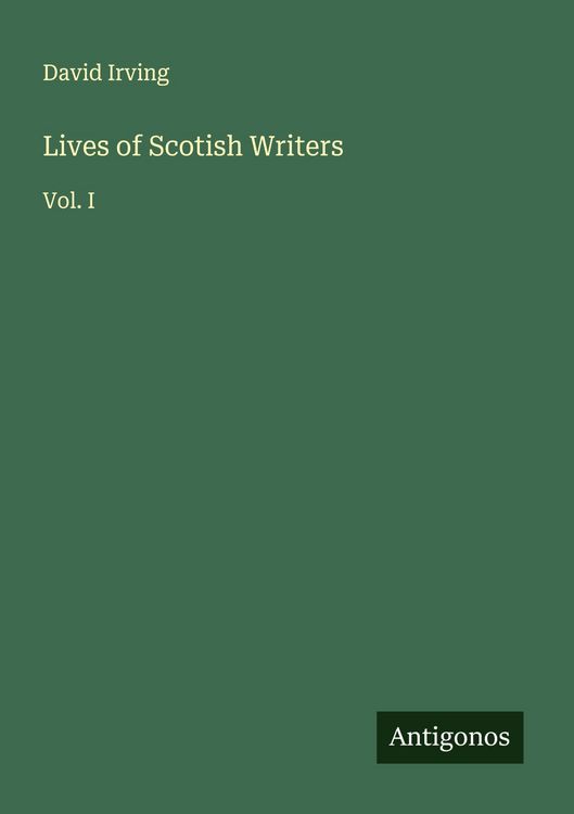 Produktbild: Lives of Scotish Writers