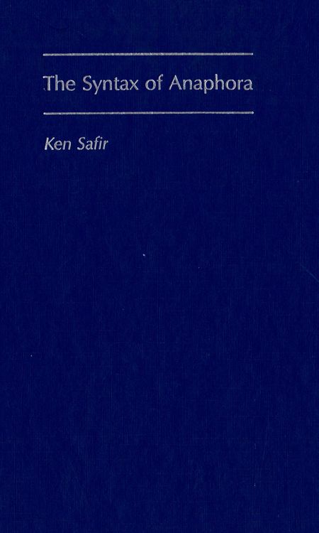 Produktbild: The Syntax of Anaphora