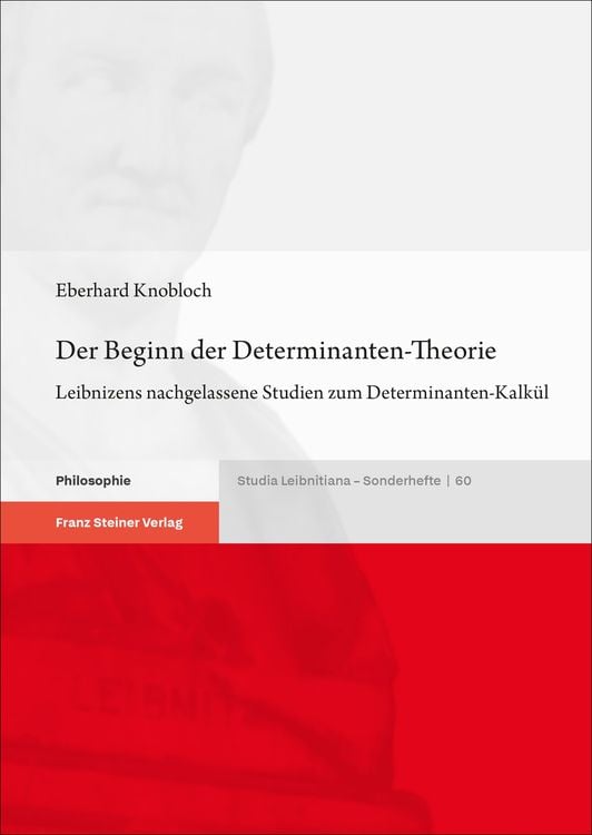 Produktbild: Der Beginn der Determinanten-Theorie