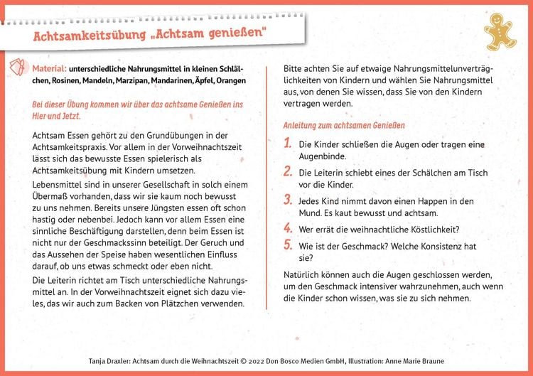 Produktbild: Achtsam durch die Weihnachtszeit. Fantasiereisen, Massagegeschichten und Achtsamkeits&uuml;bungen