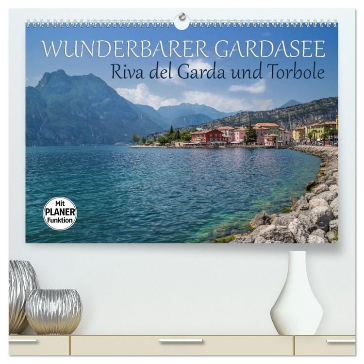 Produktbild: WUNDERBARER GARDASEE Riva del Garda und Torbole (hochwertiger Premium Wandkalender 2026 DIN A2 quer), Kunstdruck in Hochglanz