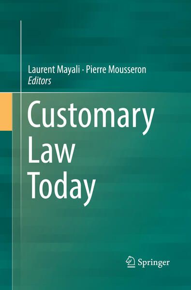 Produktbild: Customary Law Today
