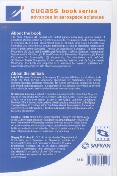 Produktbild: Progress in Propulsion Physics. Tome 1