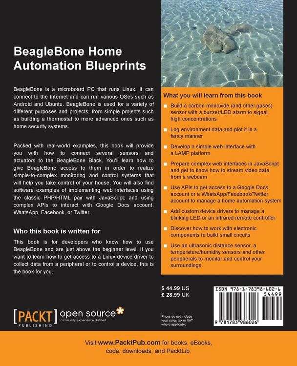 Produktbild: BeagleBone Home Automation Blueprints