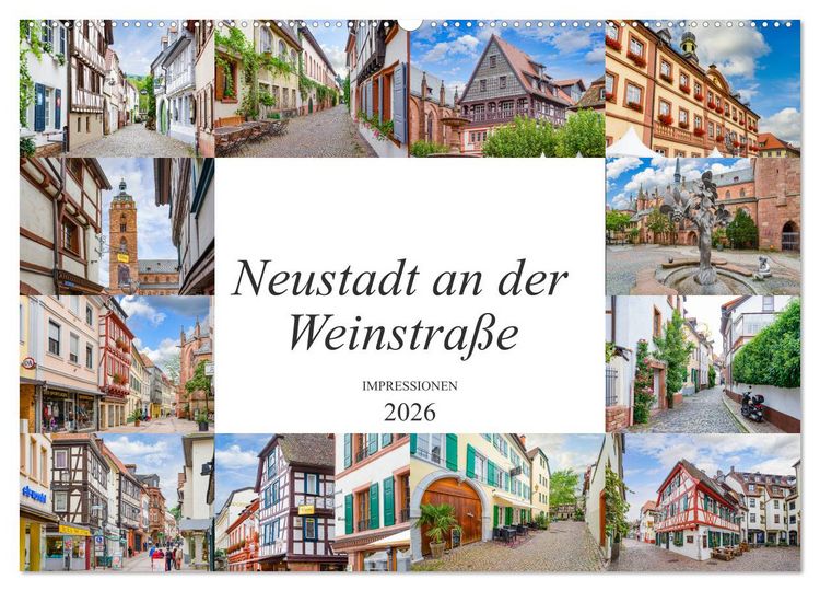 Produktbild: Neustadt an der Weinstra&szlig;e Impressionen (Wandkalender 2026 DIN A2 quer), CALVENDO Monatskalender