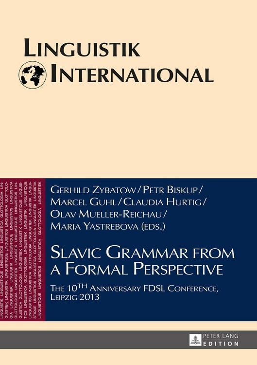 Produktbild: Slavic Grammar from a Formal Perspective