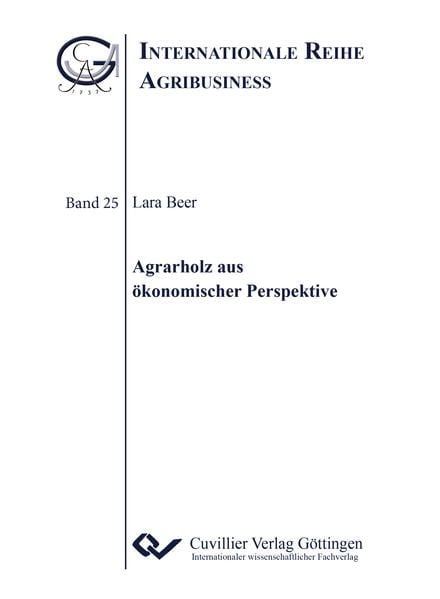 Produktbild: Agrarholz aus ökonomischer Perspektive (Band 25)