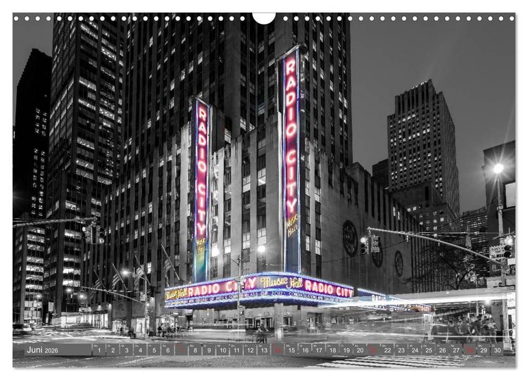 Produktbild: New York City - Color Glam Edition (Wandkalender 2026 DIN A3 quer), CALVENDO Monatskalender