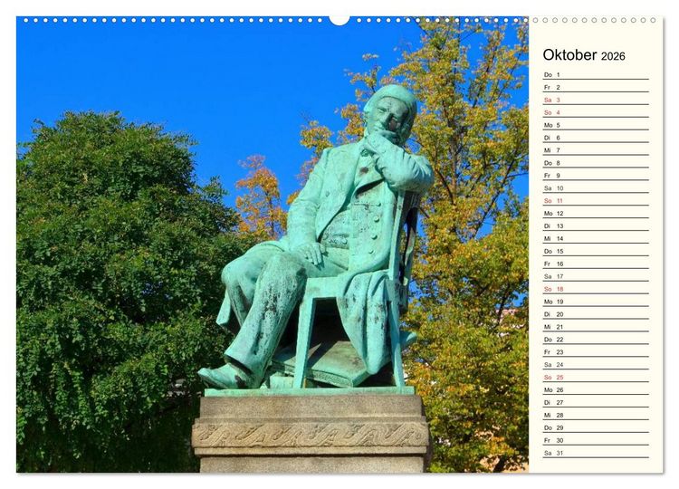 Produktbild: Zwickau - Stadt an der Mulde (Wandkalender 2026 DIN A2 quer), CALVENDO Monatskalender