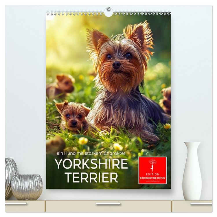 Produktbild: Yorkshire Terrier - ein Hund mit starkem Charakter (hochwertiger Premium Wandkalender 2026 DIN A2 hoch), Kunstdruck in Hochglanz